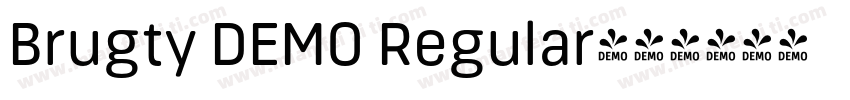 Brugty DEMO Regular字体转换